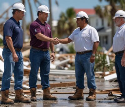 men on job site